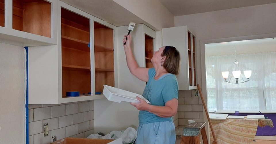 Painting the kitchen